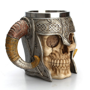 Stainless Steel Viking Ram Mug
