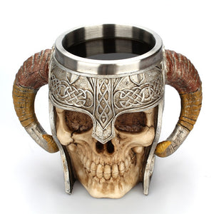 Stainless Steel Viking Ram Mug